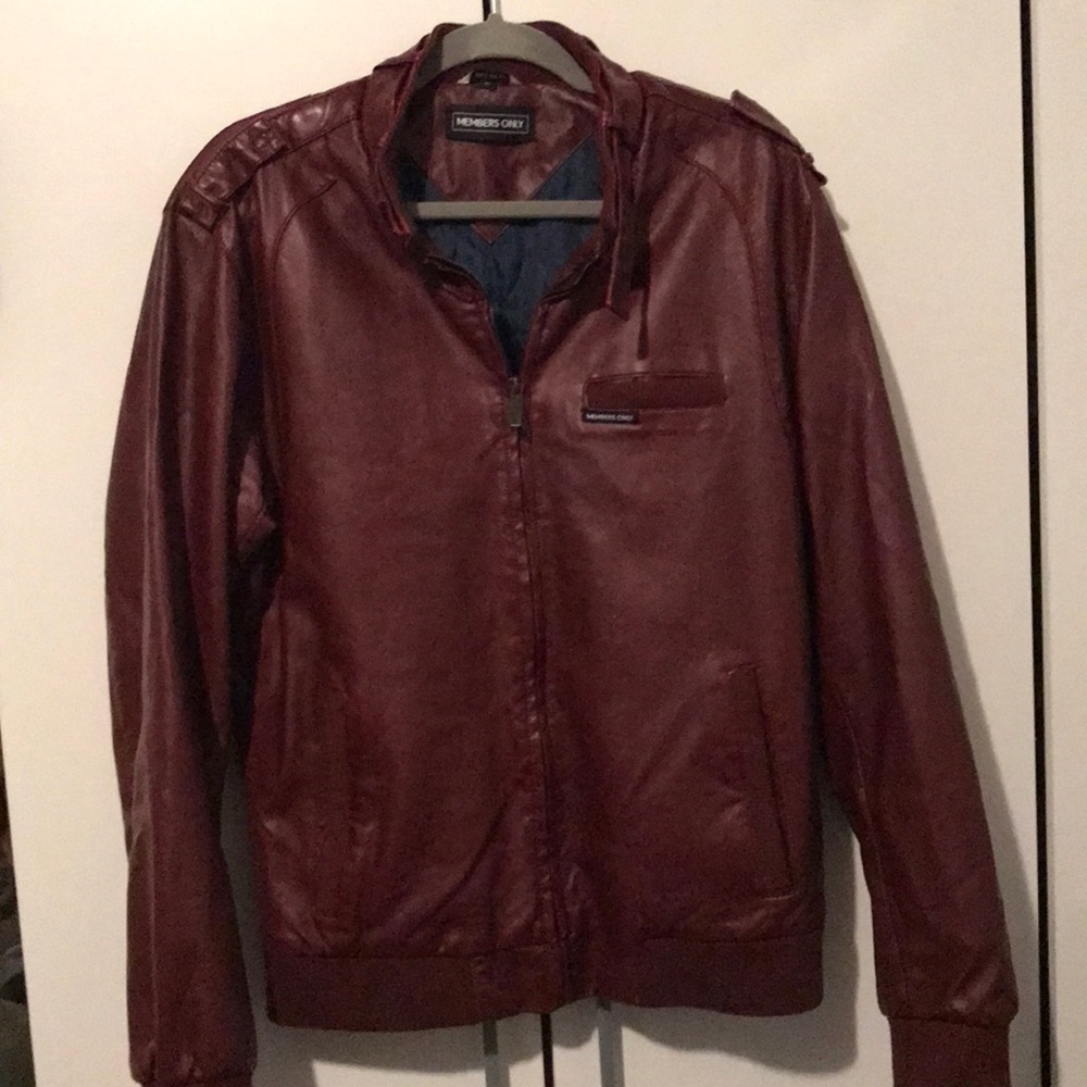 Vintage Member’s Only Jacket, Men’s Maroon Size M